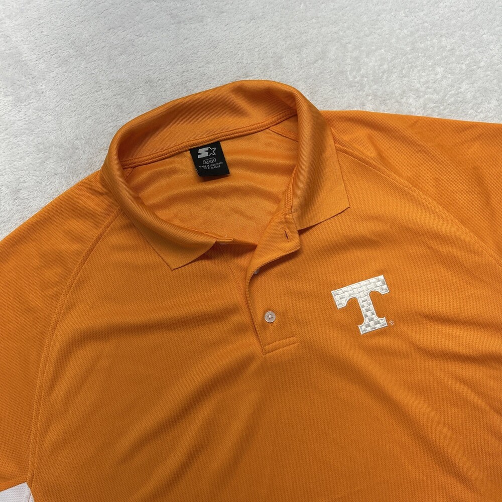 Tennessee Volunteers Starter Polo Shirt Mens XL Orange Short Sleeve